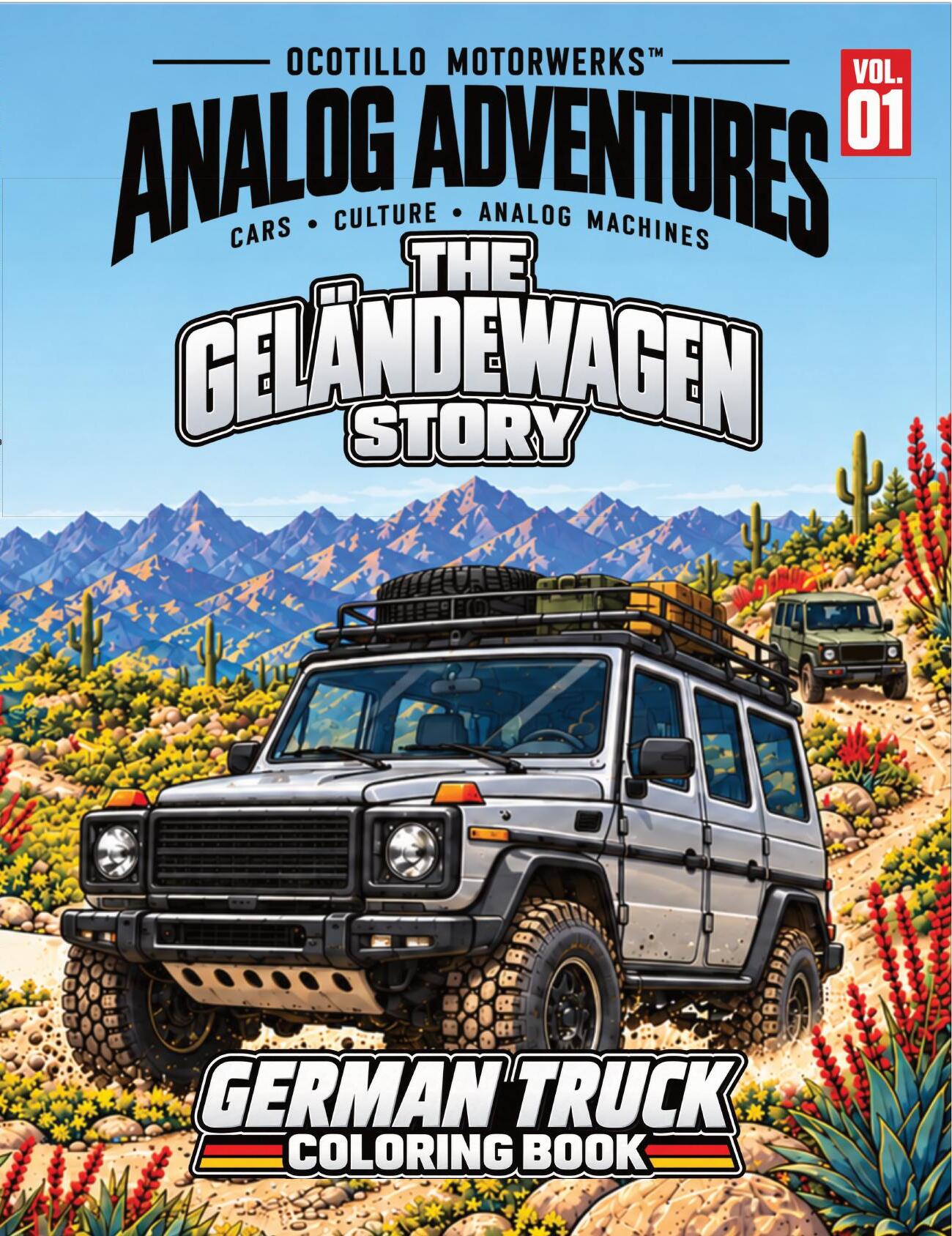 The Geländewagen Story coloring book